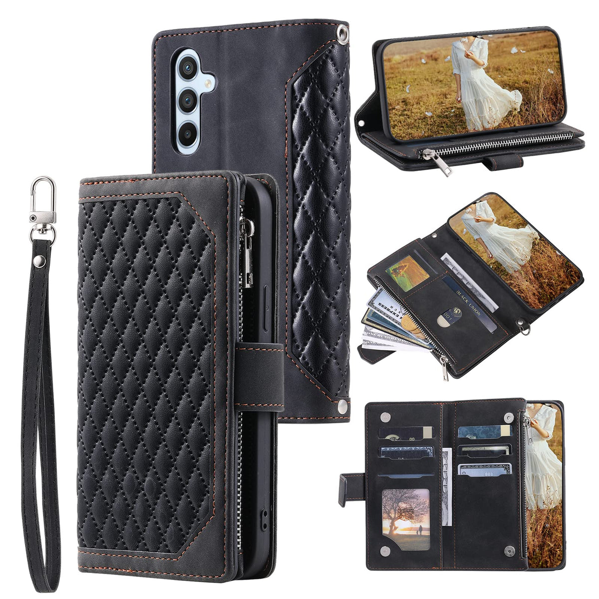 Leather phone case for Samsung Galaxy A15 4G/5G