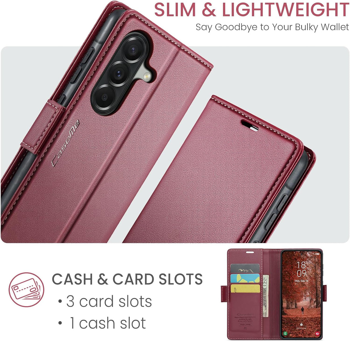 Leather phone case for Samsung Galaxy S23