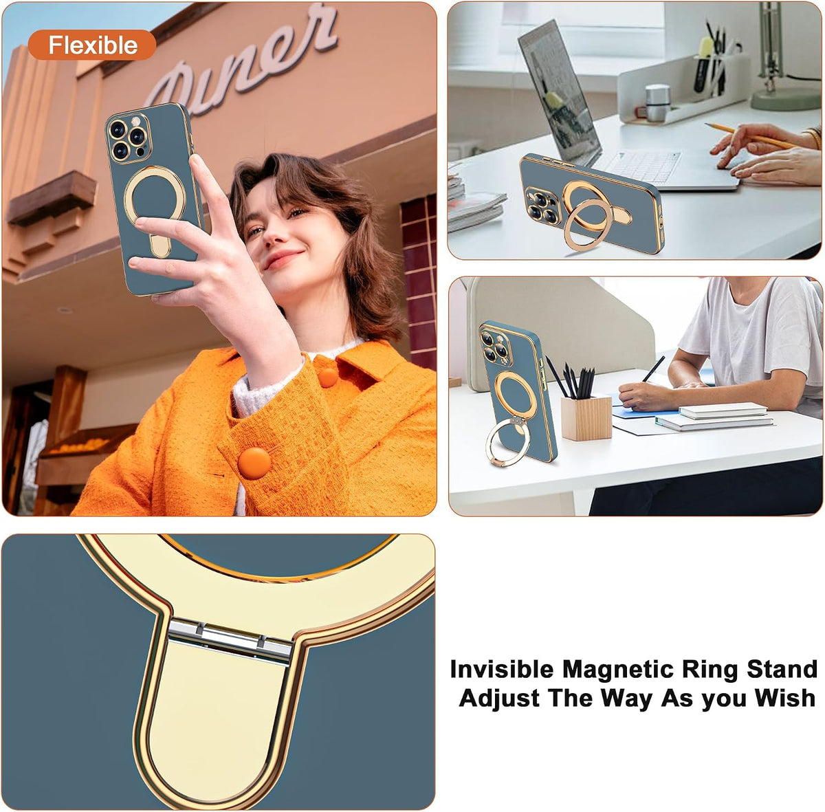 Magnetic [MagnSafe Compatible] Soft Electroplated Phone Case for iPhone 16 Pro