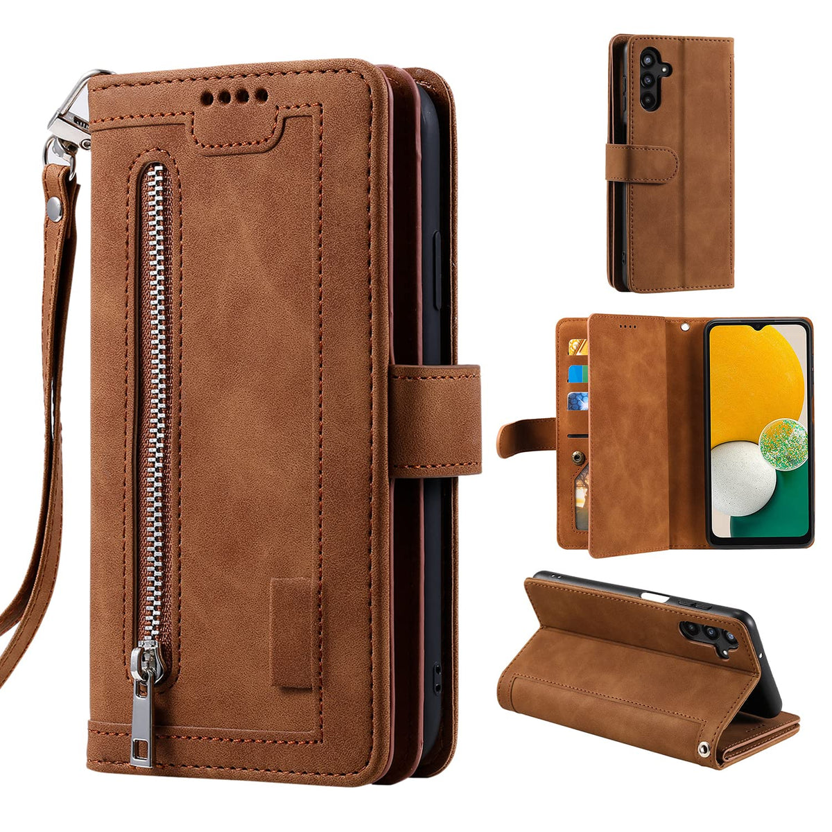 Leather phone case for Samsung Galaxy A35 5G