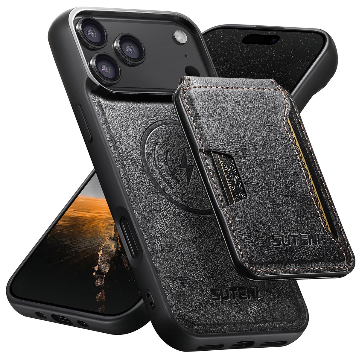 MagSafe Genuine Leather Shockproof Phone Case for iPhone 17 Pro Max
