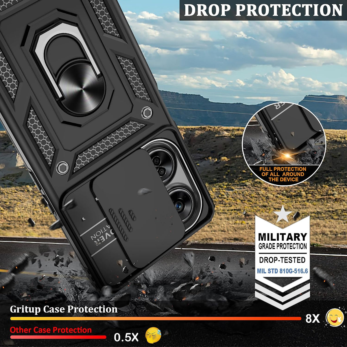 Military-grade shockproof phone case for OnePlus Nord N30 5G