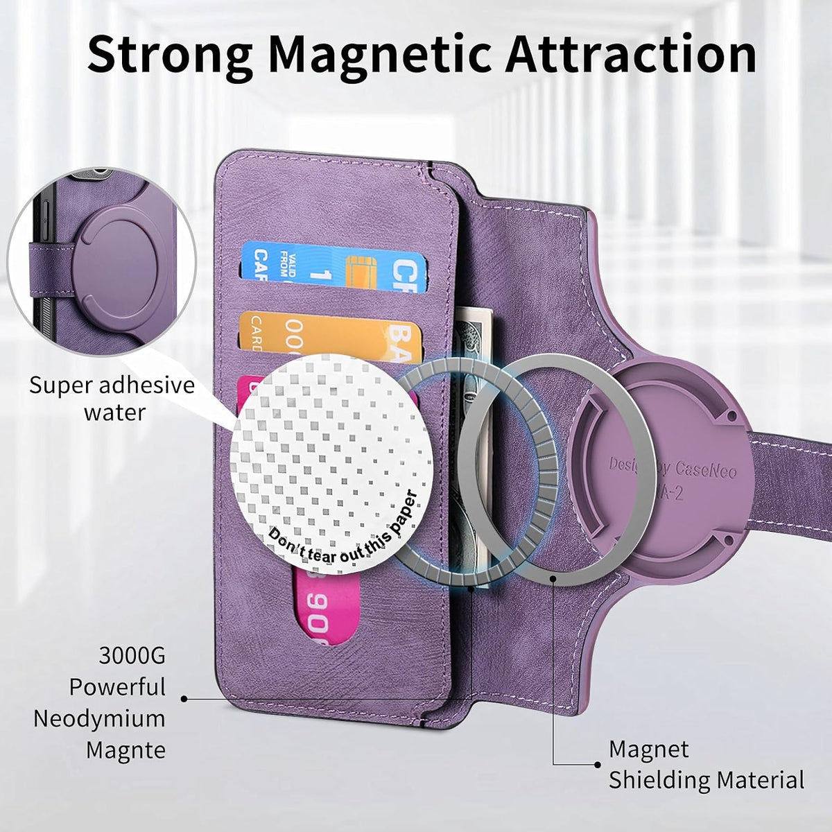 MagSafe Shockproof RFID Wallet Phone Case for Samsung Galaxy S24 Plus