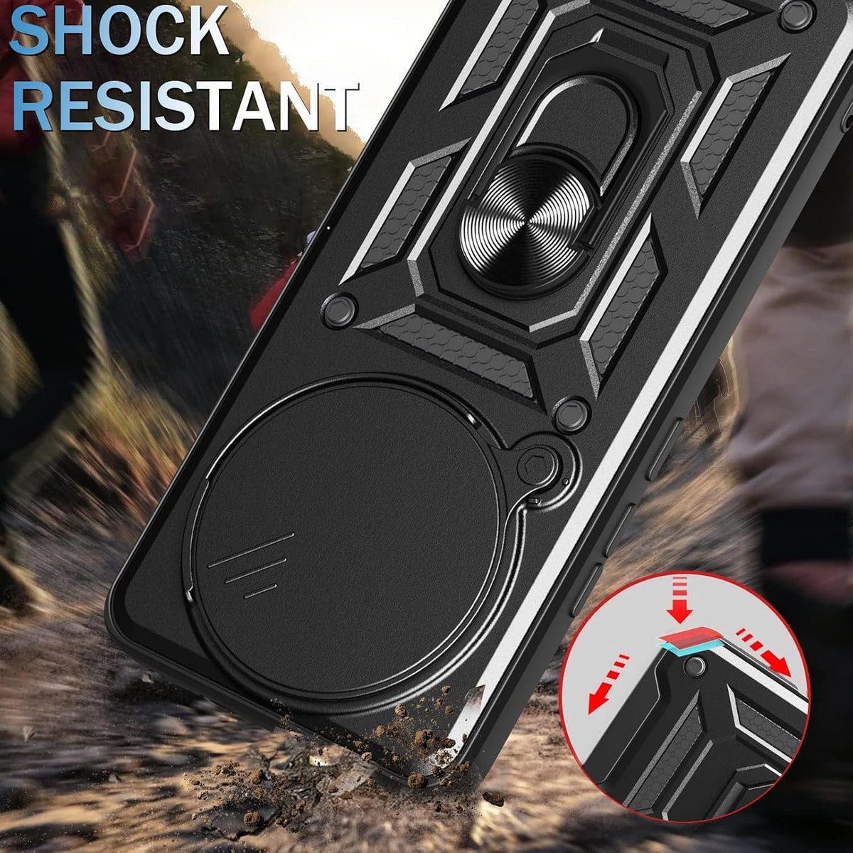 TPU+PC shockproof phone case for Redmi Note 15 Pro 5G with screen pro