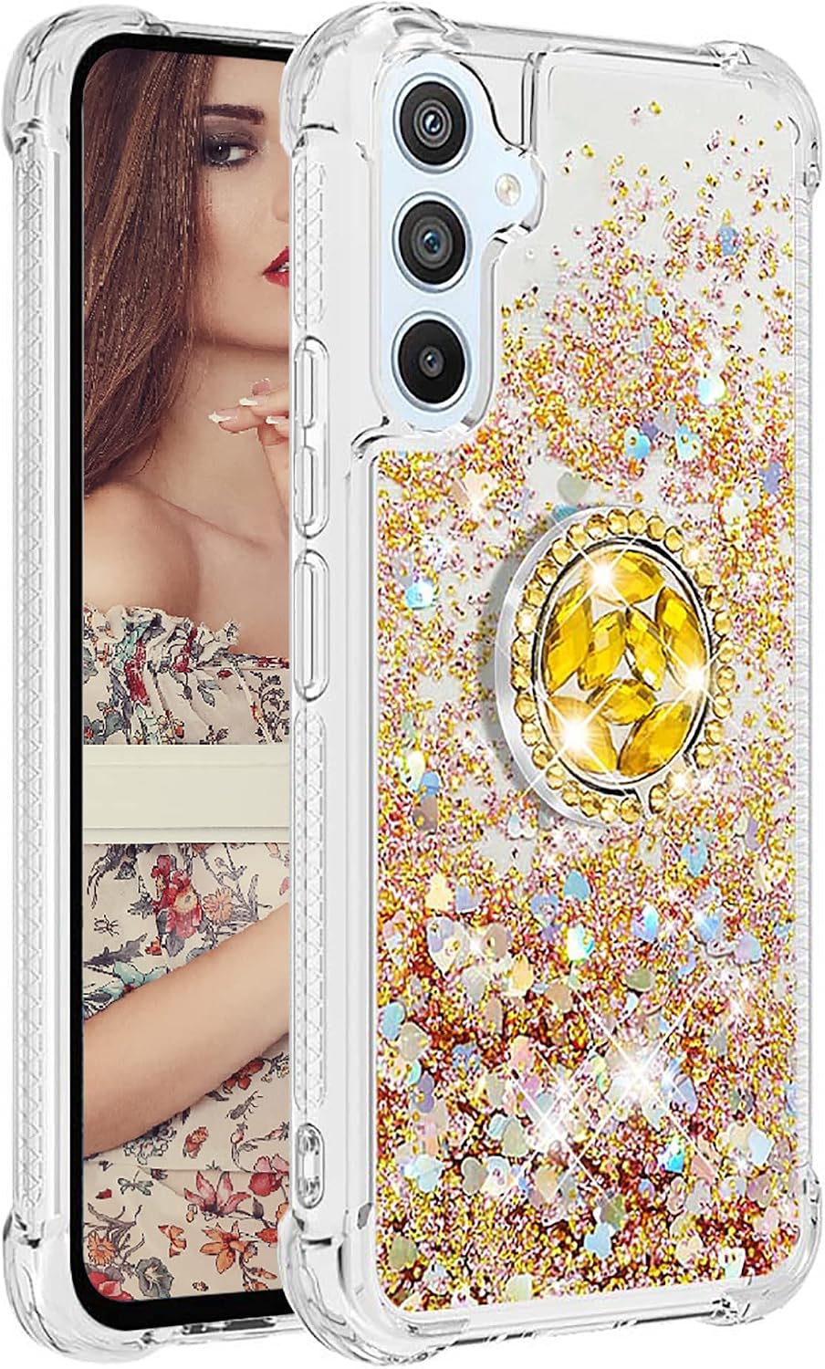 Shiny Anti-Yellowing TPU Phone Case for Samsung Galaxy A54 5G