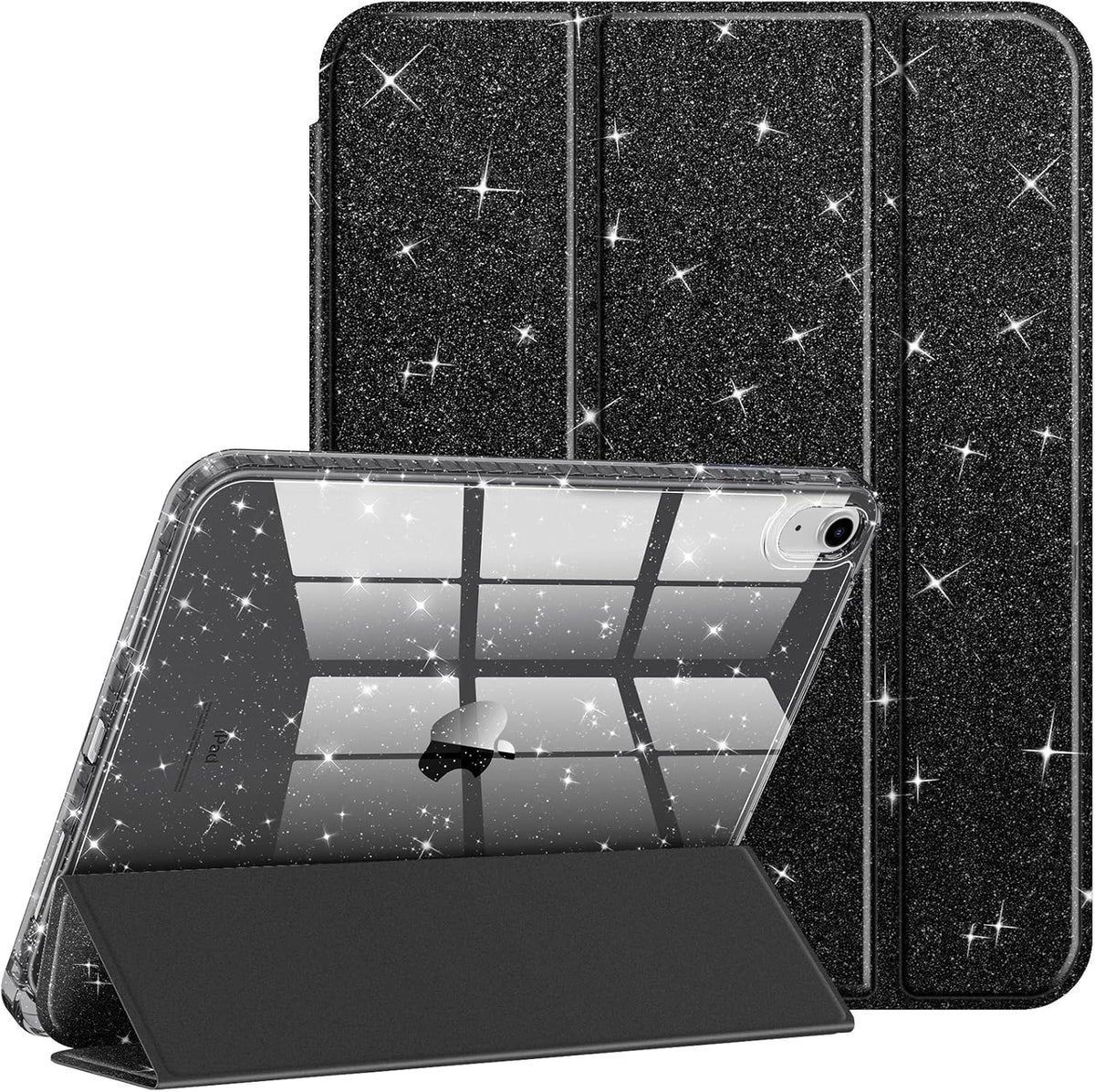 Glitter transparent protective case for iPad 11 and iPad 10 (11/10.9-inch)
