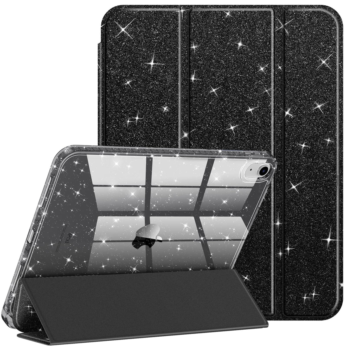 Glitter transparent protective case for iPad 11 and iPad 10 (11/10.9-inch)