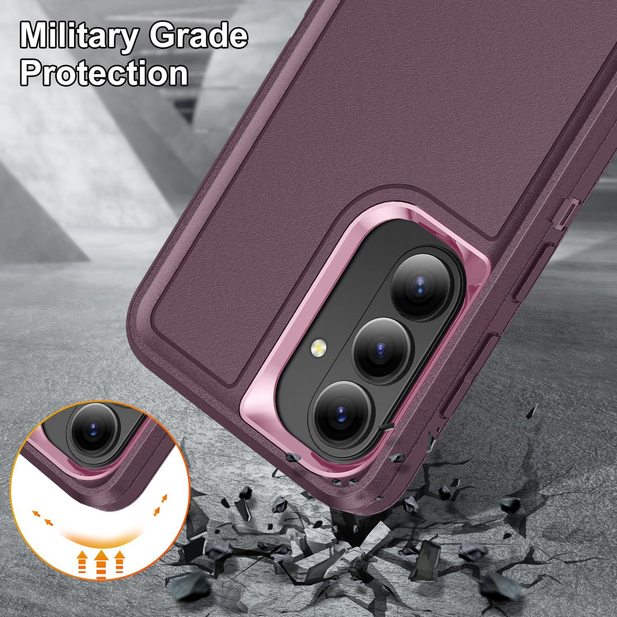 TPU+PC shockproof phone case for Samsung Galaxy S26 Plus