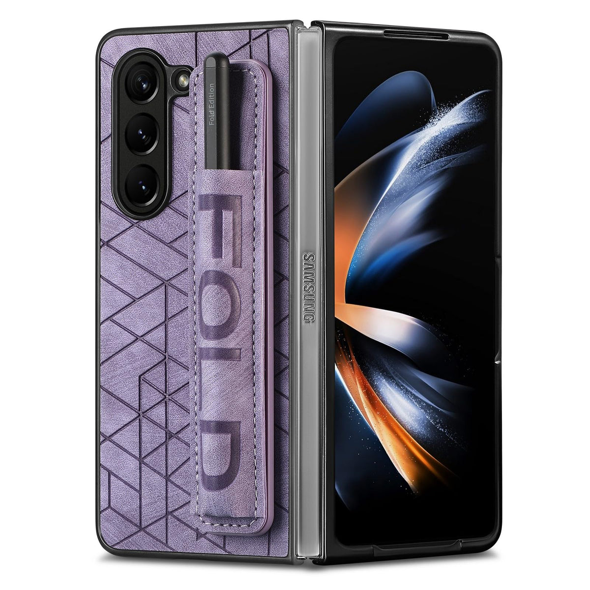 Genuine leather Shockproof phone case for Galaxy Z Fold 6