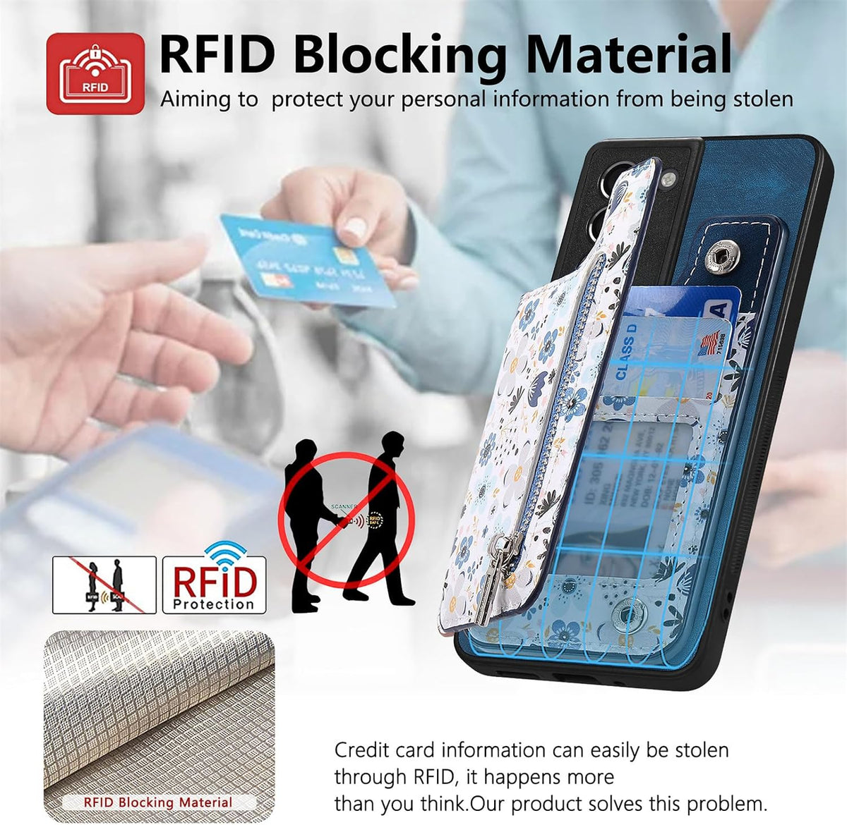TPU+PC leather phone case, suitable for Samsung Galaxy S21 5G screen 