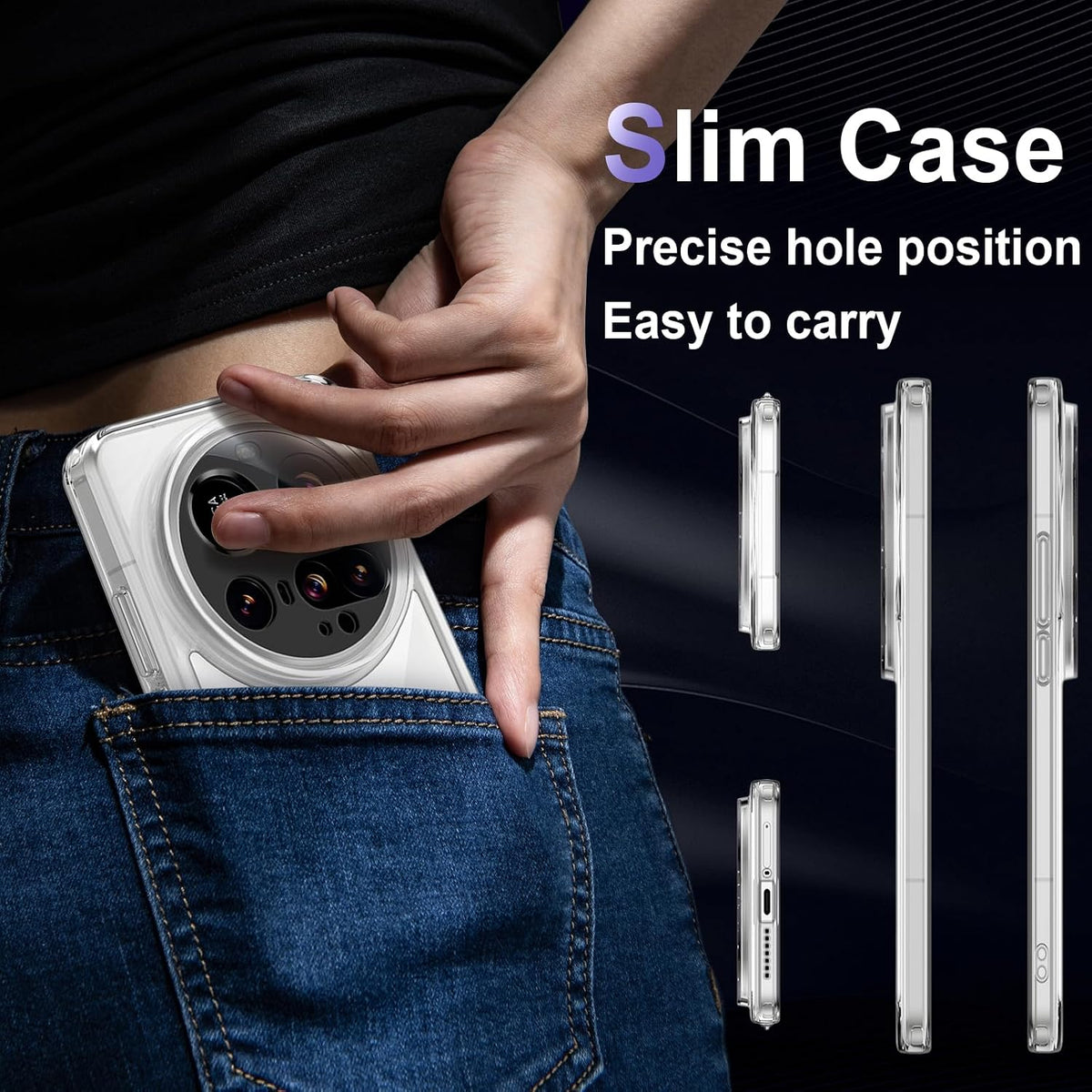 PC transparent phone case for Xiaomi 15 Ultra 5G