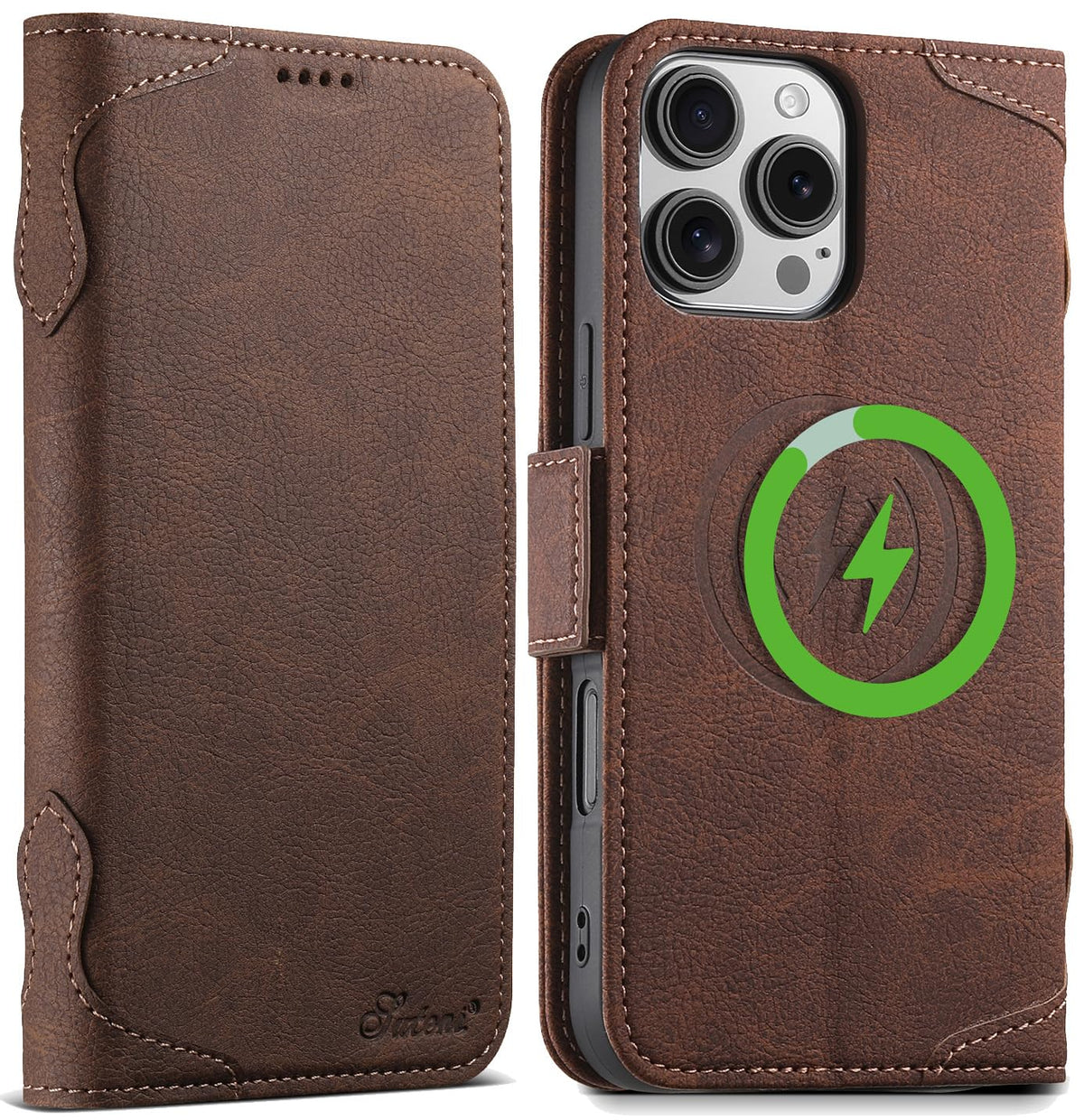 Magnetic PU TPU  Phone Case iPhone 15 Pro Max | MagSafe Shockproof
