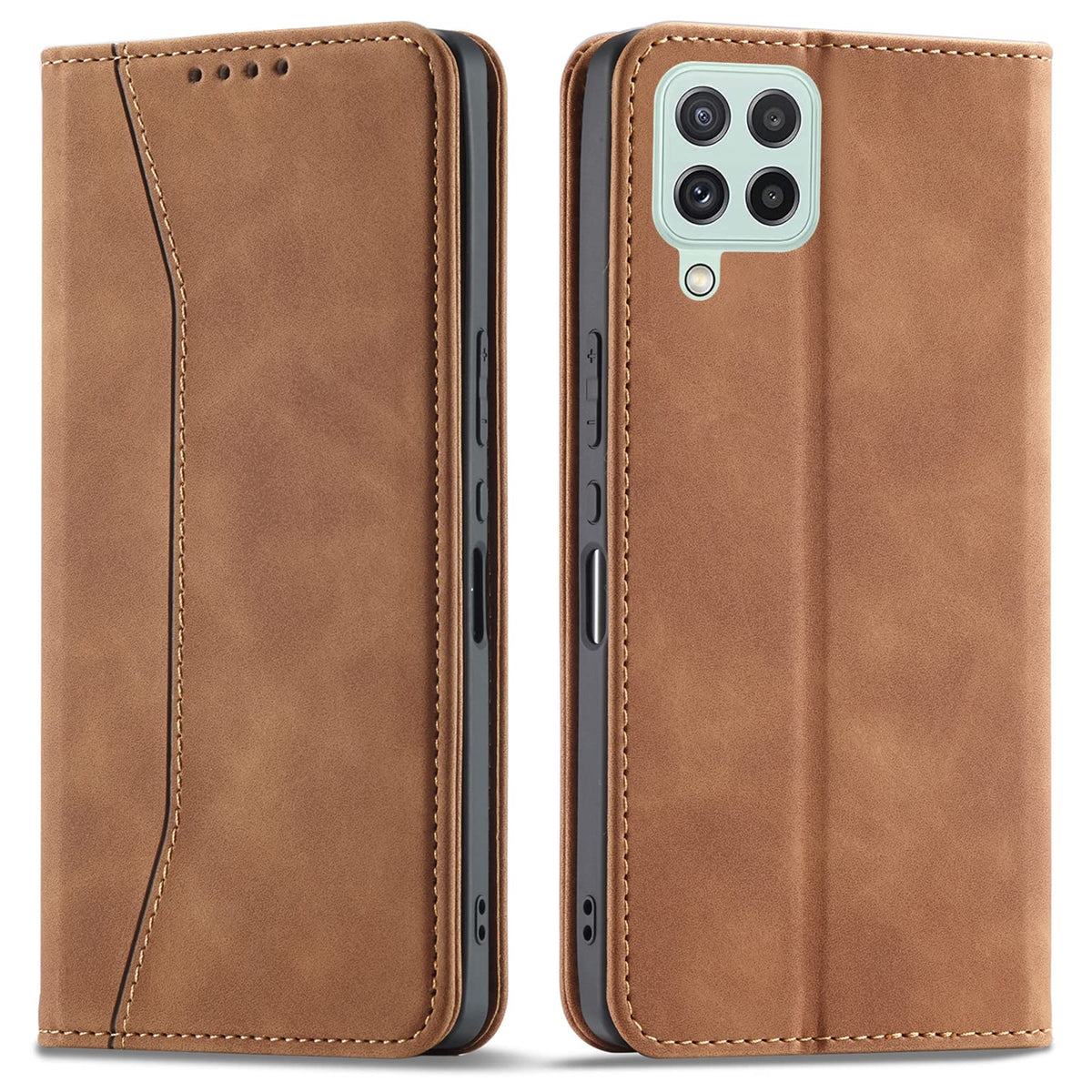 Magnetic genuine leather phone case for Samsung Galaxy S6