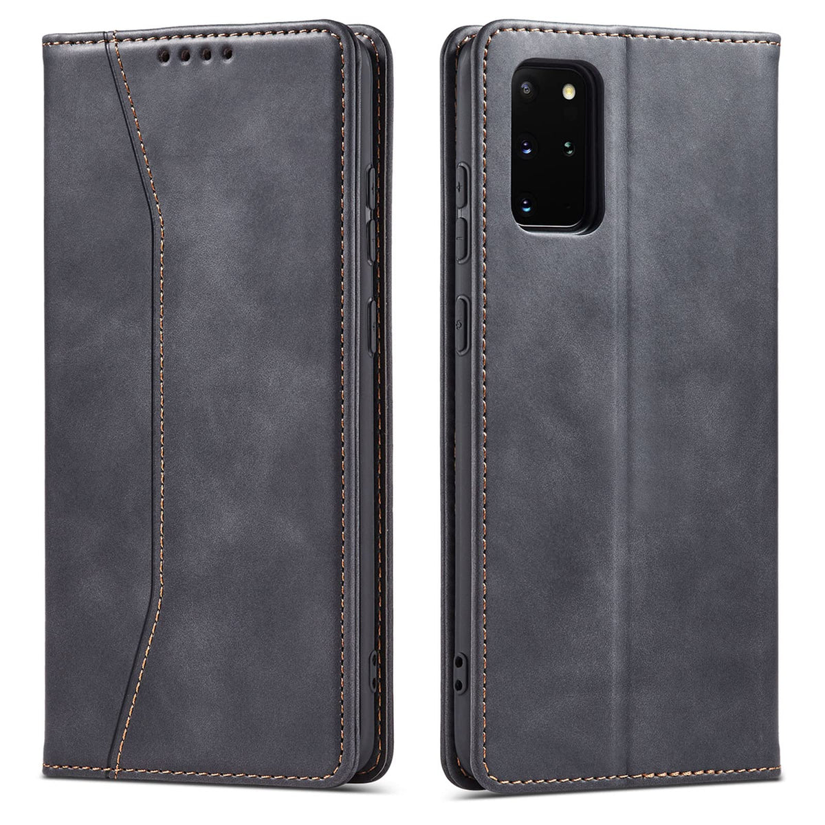 Magnetic genuine leather phone case for Samsung Galaxy S6