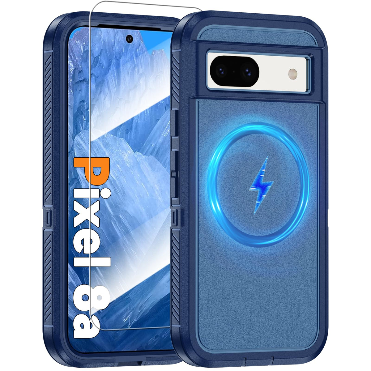 MagSafe Shockproof phone case for Google Pixel 8 Pro plus a screen pr