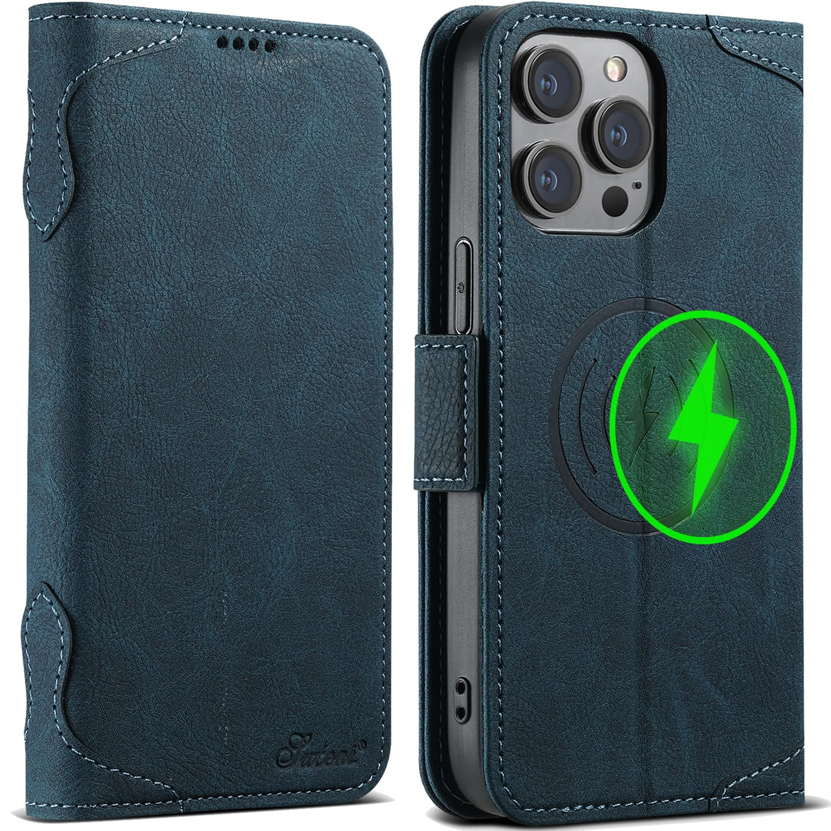 Magnetic PU TPU  Phone Case iPhone 15 Pro Max | MagSafe Shockproof