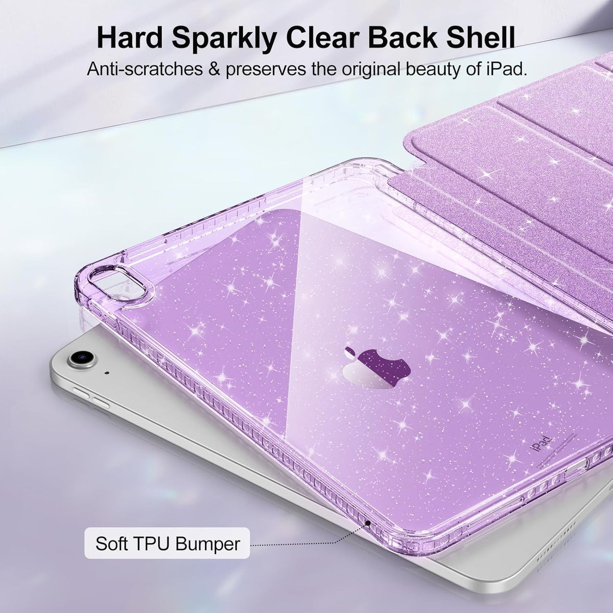 Shiny Slim Thin Tablet Case for iPad (A16) 11/10.9-inch