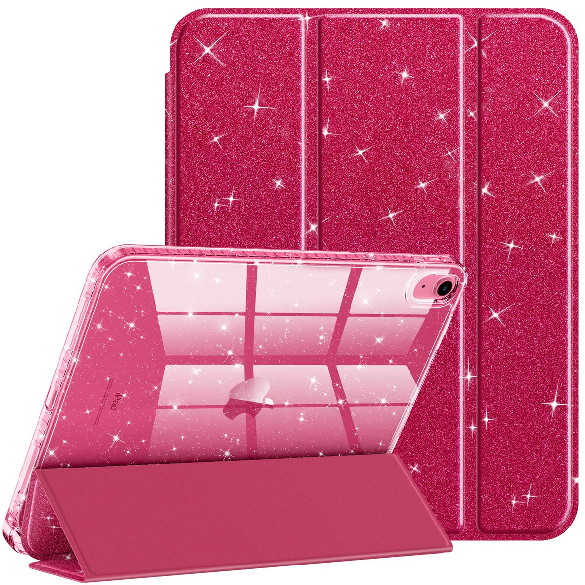 Glitter transparent protective case for iPad 11 and iPad 10 (11/10.9-inch)