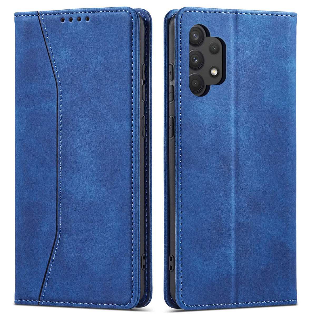 Magnetic genuine leather phone case for Samsung Galaxy S6