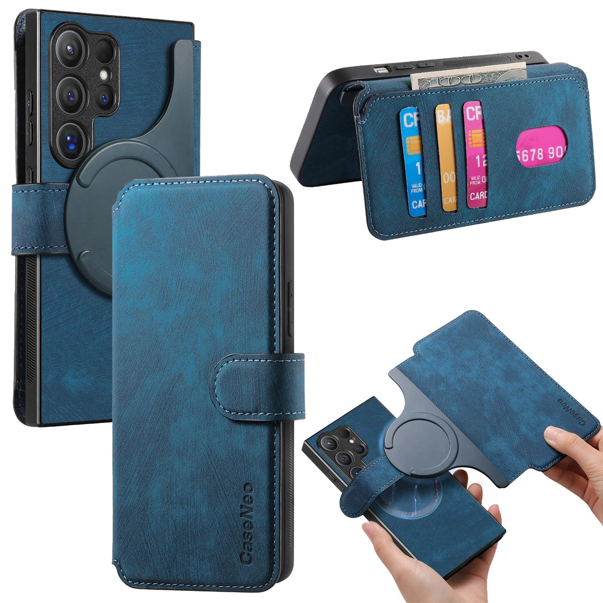 MagSafe Shockproof RFID Wallet Phone Case for Samsung Galaxy S24 Plus