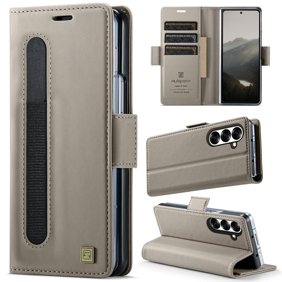 PU Leather Wallet phone case for Samsung Galaxy Z Fold 6  Stand