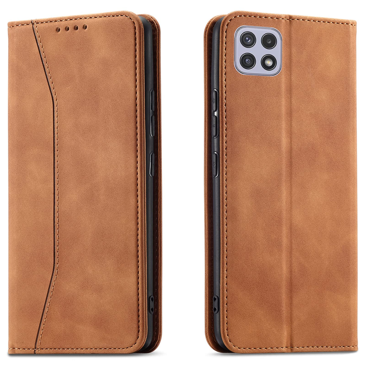 Magnetic genuine leather phone case for Samsung Galaxy S6