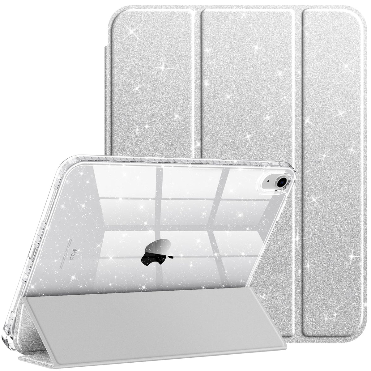 Glitter transparent protective case for iPad 11 and iPad 10 (11/10.9-inch)