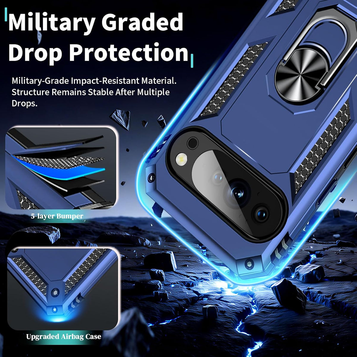 Military Grade Drop Phone case for Google Pixel 10/10 Pro with Screen