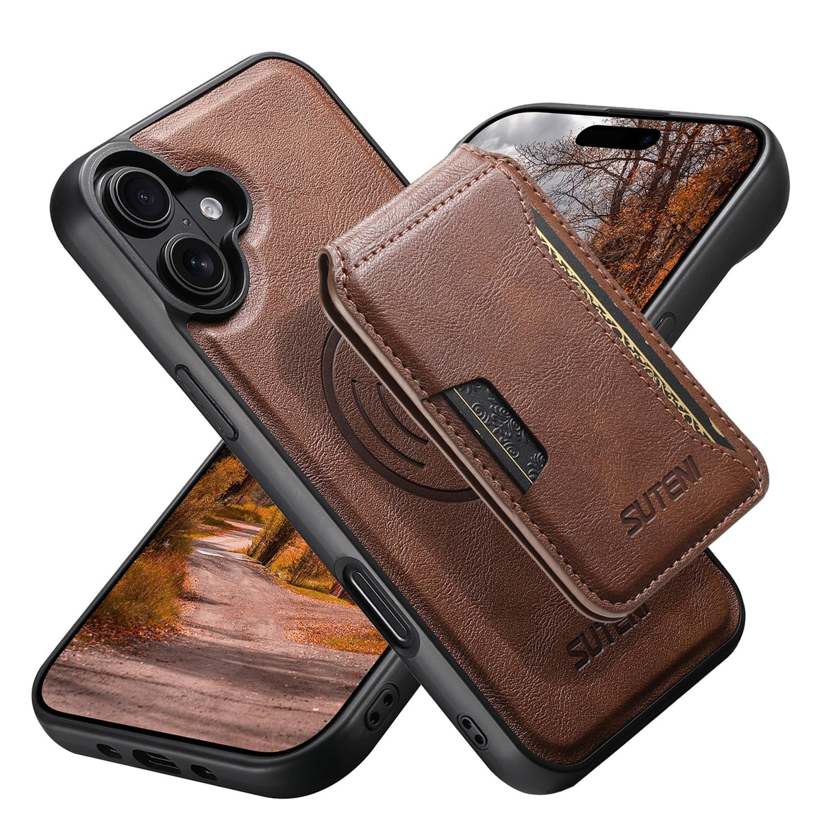 MagSafe Genuine Leather Shockproof Phone Case for iPhone 17 Pro Max