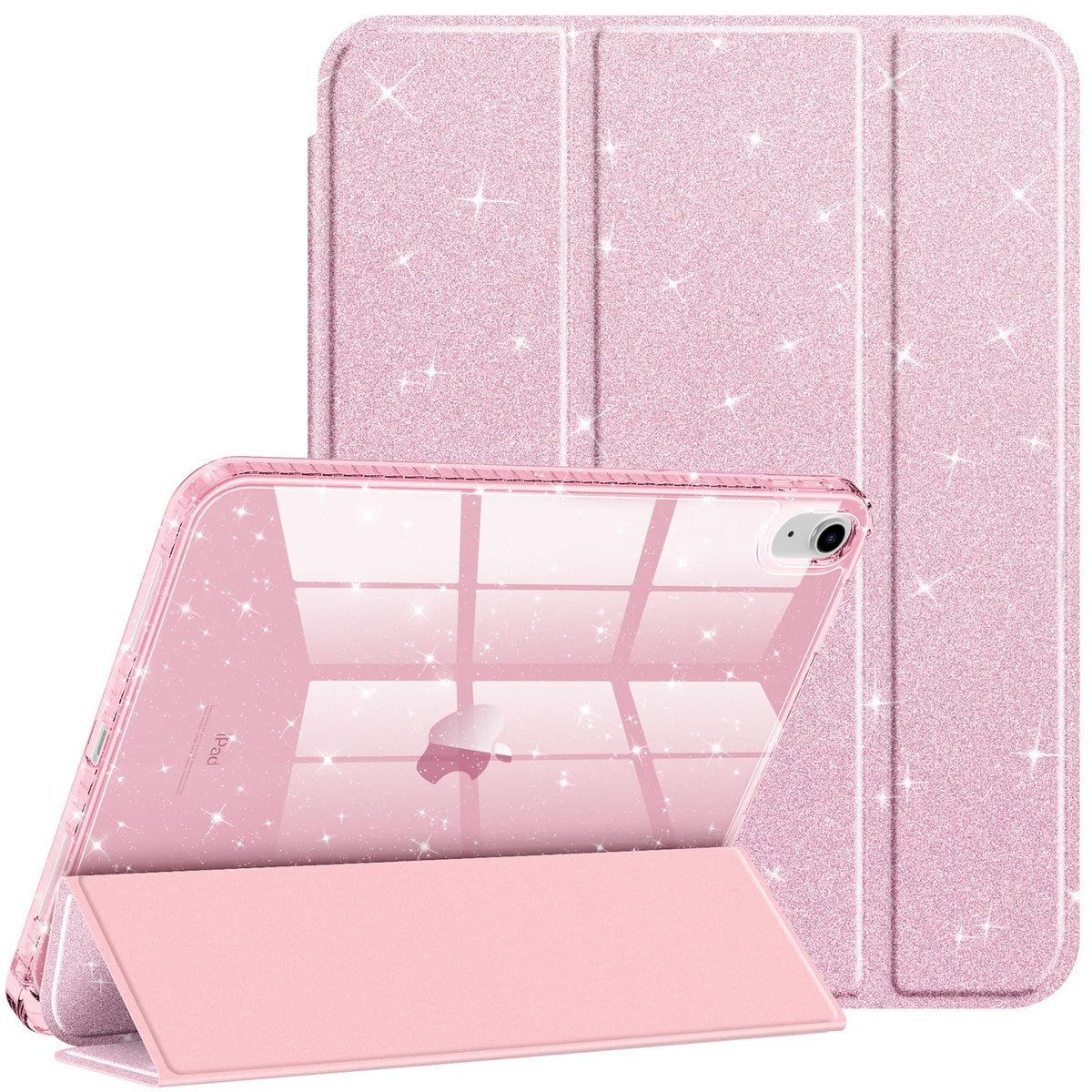 Glitter transparent protective case for iPad 11 and iPad 10 (11/10.9-inch)