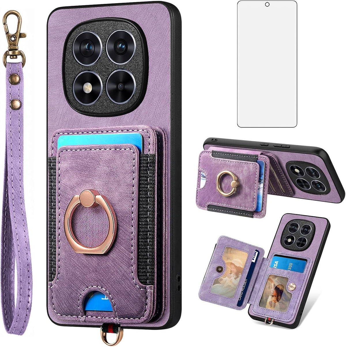 Leather phone case for Xiaomi Redmi Note 14 Pro 5G/Poco X7
