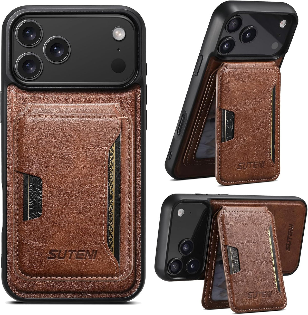 MagSafe Genuine Leather Shockproof Phone Case for iPhone 17 Pro Max