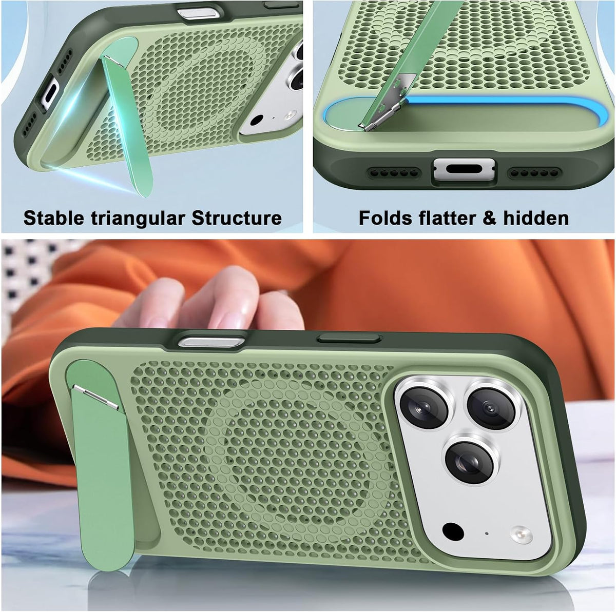 MagSafe Thermal Kickstand Phone Case for iPhone 17 Pro Max