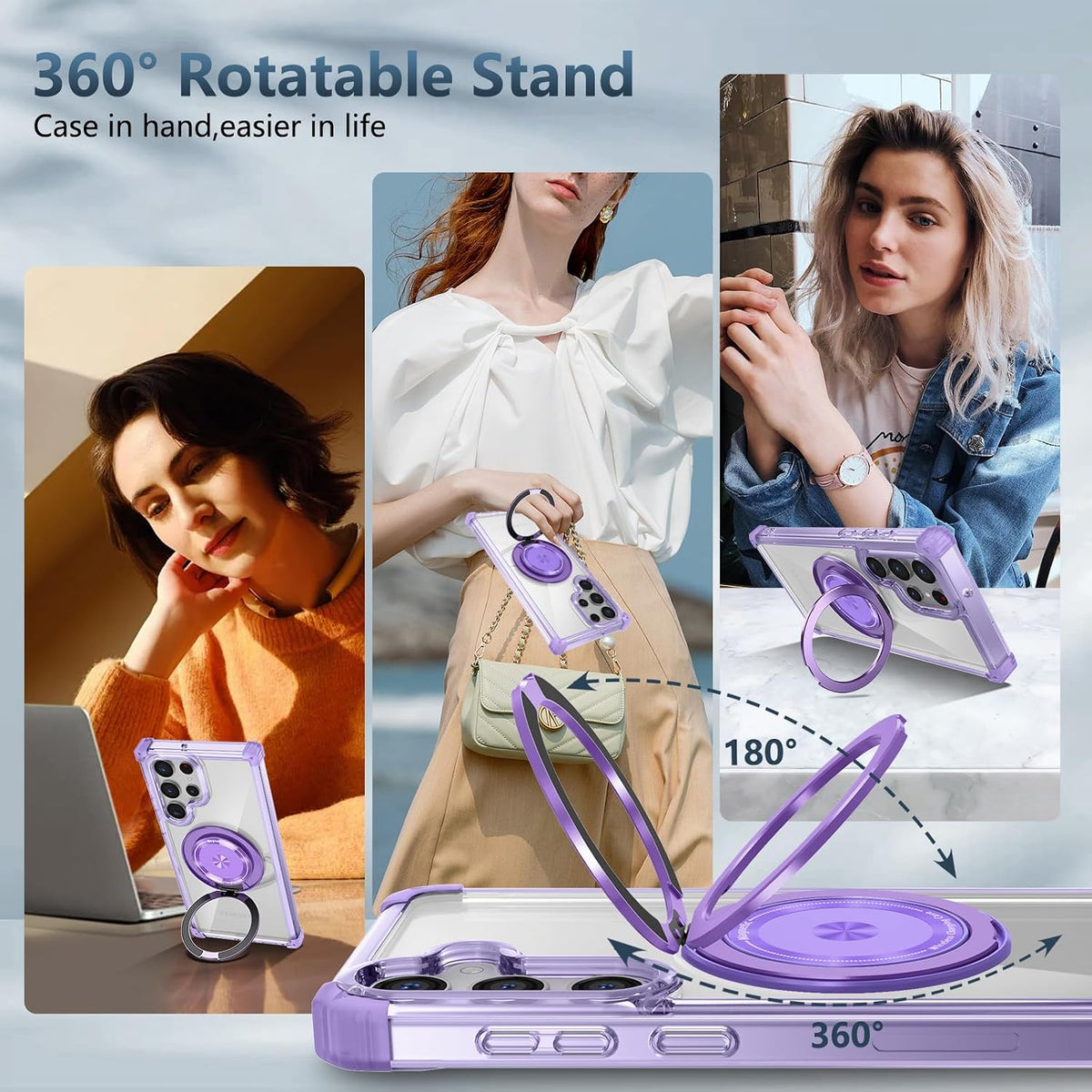 Silicone Kickstand phone case for Samsung Galaxy S22 Ultra 5G with sc