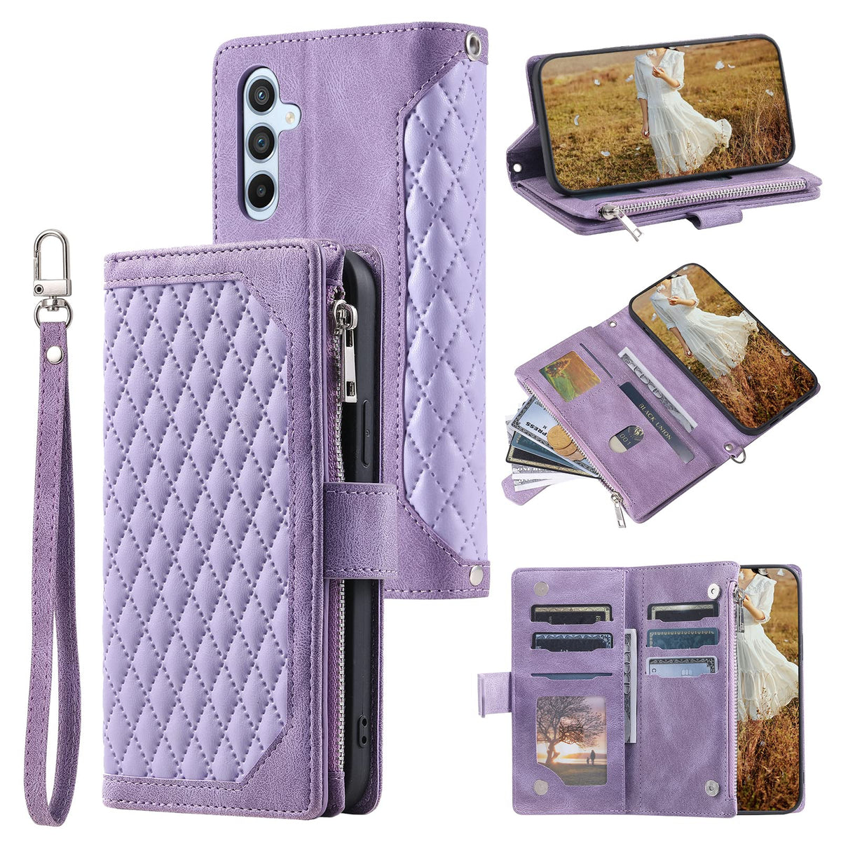 Leather phone case for Samsung Galaxy A15 4G/5G