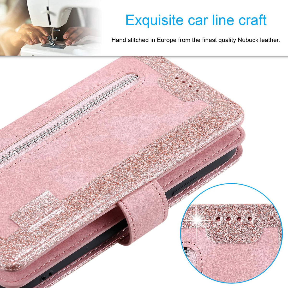 Wallet-style leather phone case for Samsung Galaxy S26 Ultra, retro style