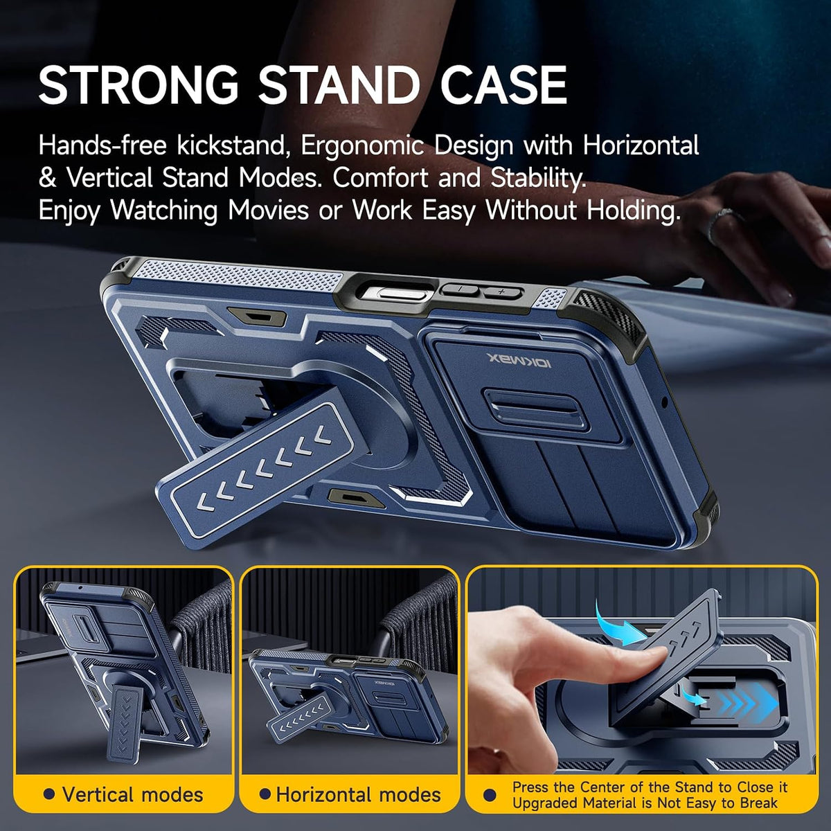 Shockproof phone case for Samsung Galaxy A17/A16/A26-4G/5G, includes 2 screen protectors.