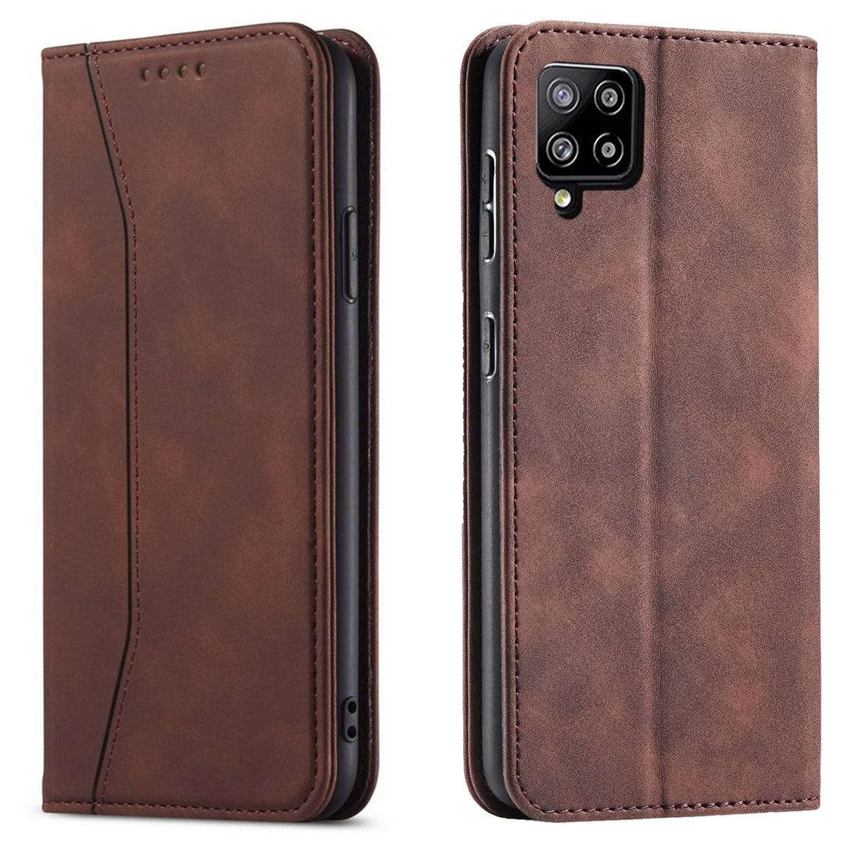 Magnetic genuine leather phone case for Samsung Galaxy S6