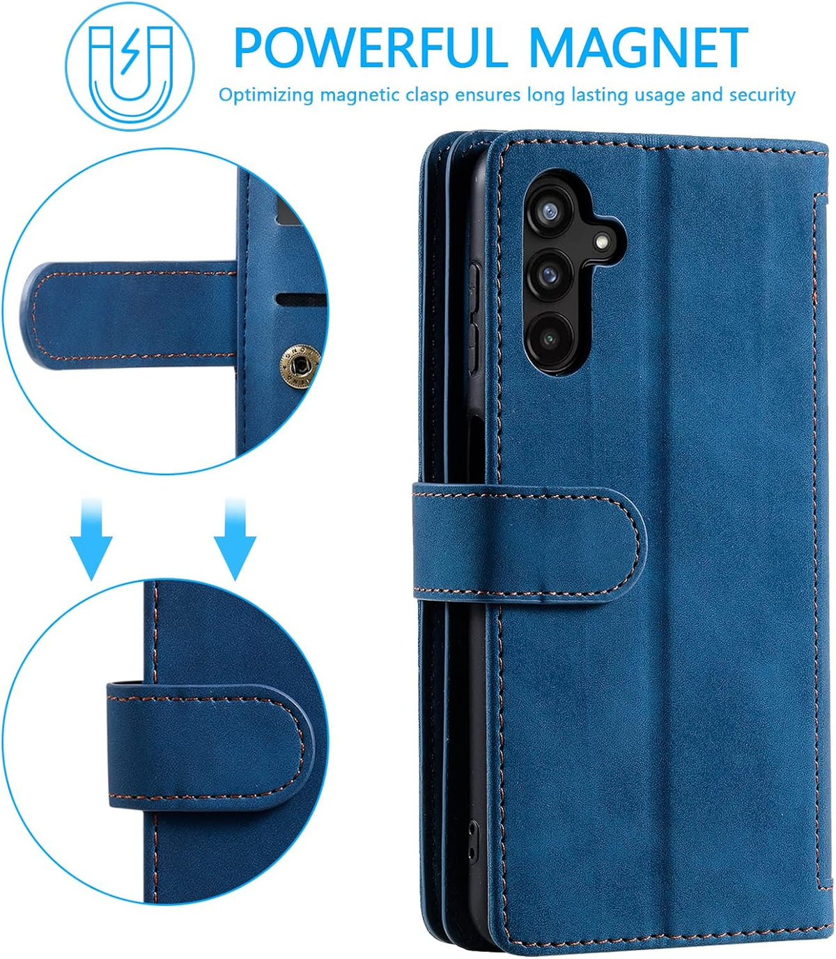 Leather phone case for Samsung Galaxy A35 5G
