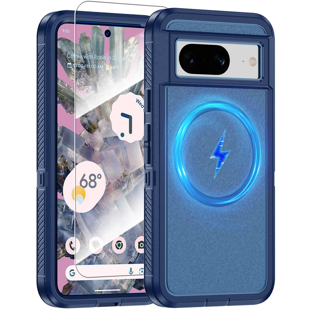 MagSafe Shockproof phone case for Google Pixel 8 Pro plus a screen pr