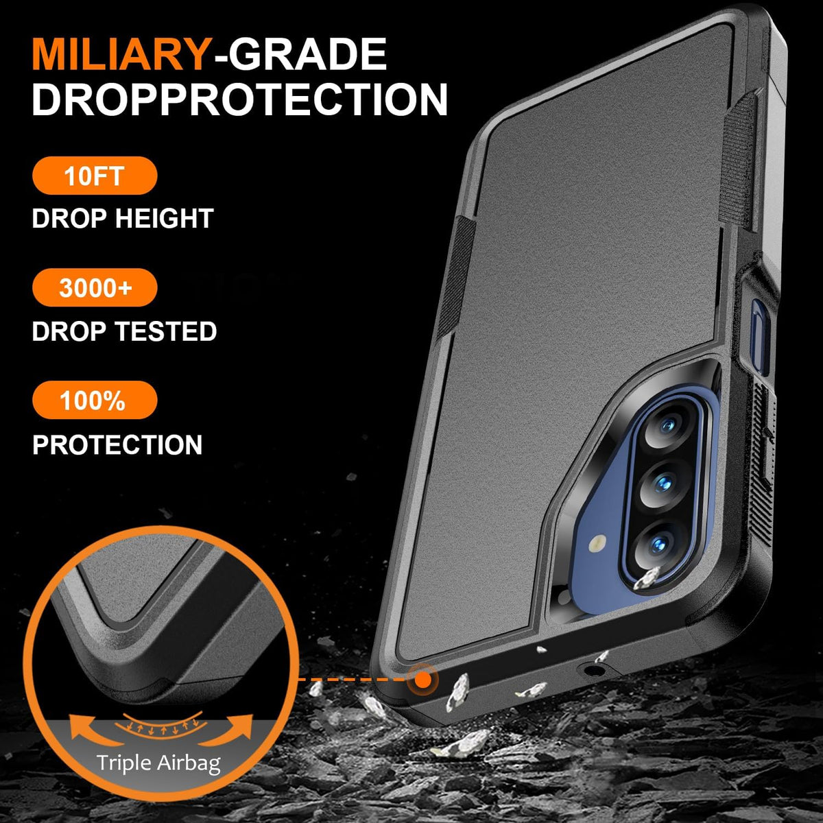 Anti-slip and shockproof phone case for Samsung Galaxy A17 5G