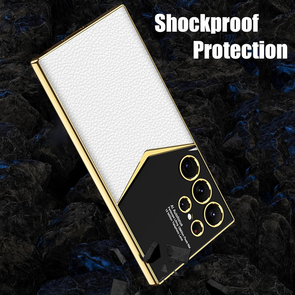 TPU Electroplated Leather Case For Samsung S23 Ultra | Shockproof 
