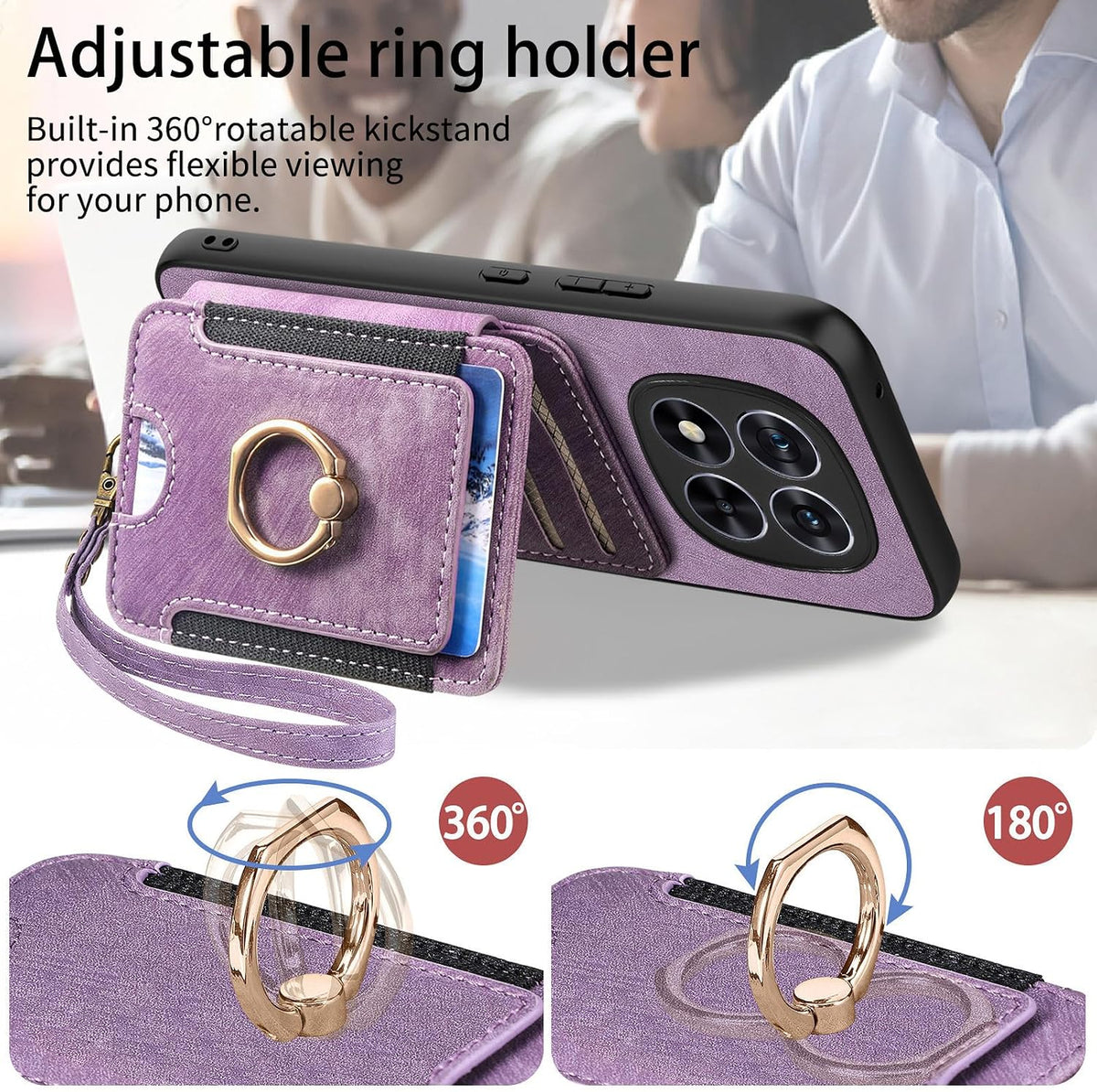 Leather phone case for Xiaomi Redmi Note 14 Pro 5G/Poco X7