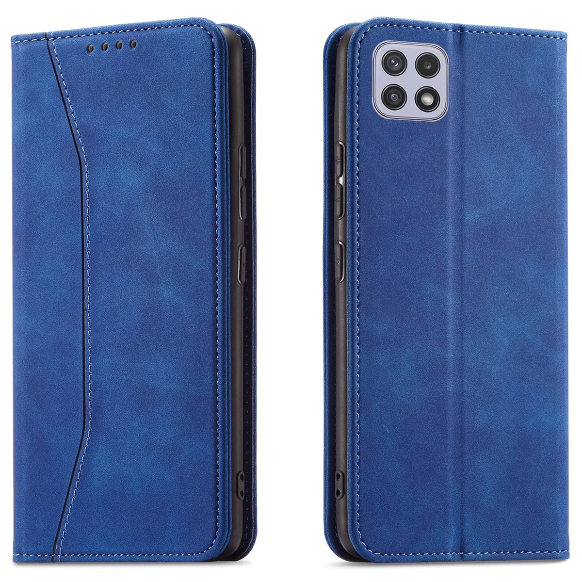 Magnetic genuine leather phone case for Samsung Galaxy S6