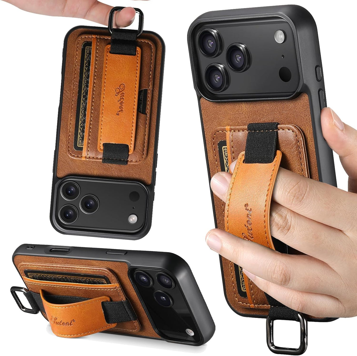 PU leather phone case with card slot for iPhone 17 Pro Max