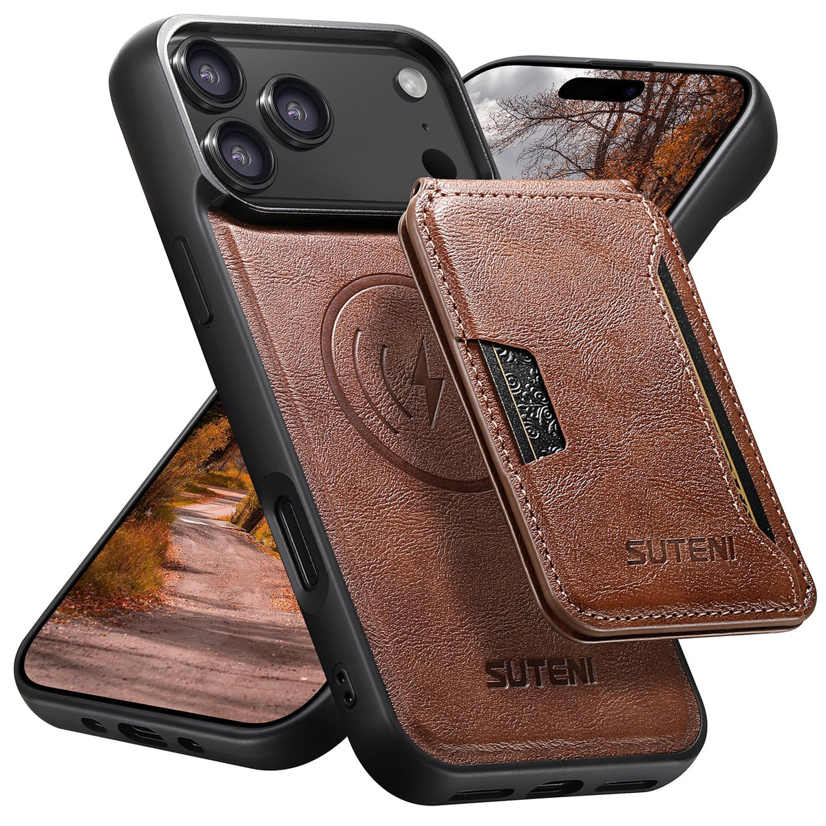 MagSafe Genuine Leather Shockproof Phone Case for iPhone 17 Pro Max