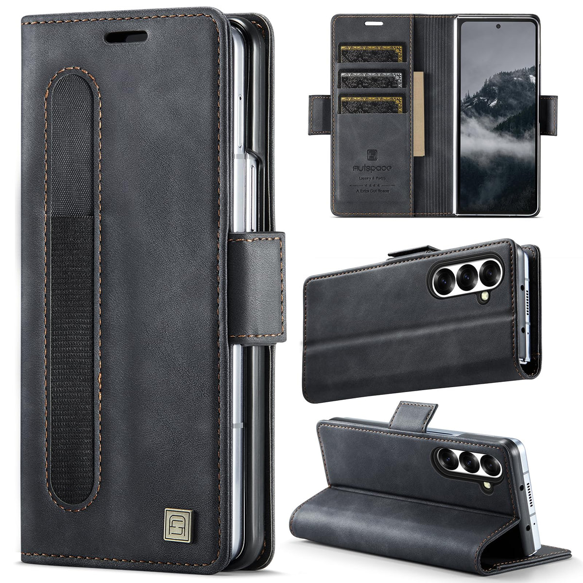 PU Leather Wallet phone case for Samsung Galaxy Z Fold 6  Stand