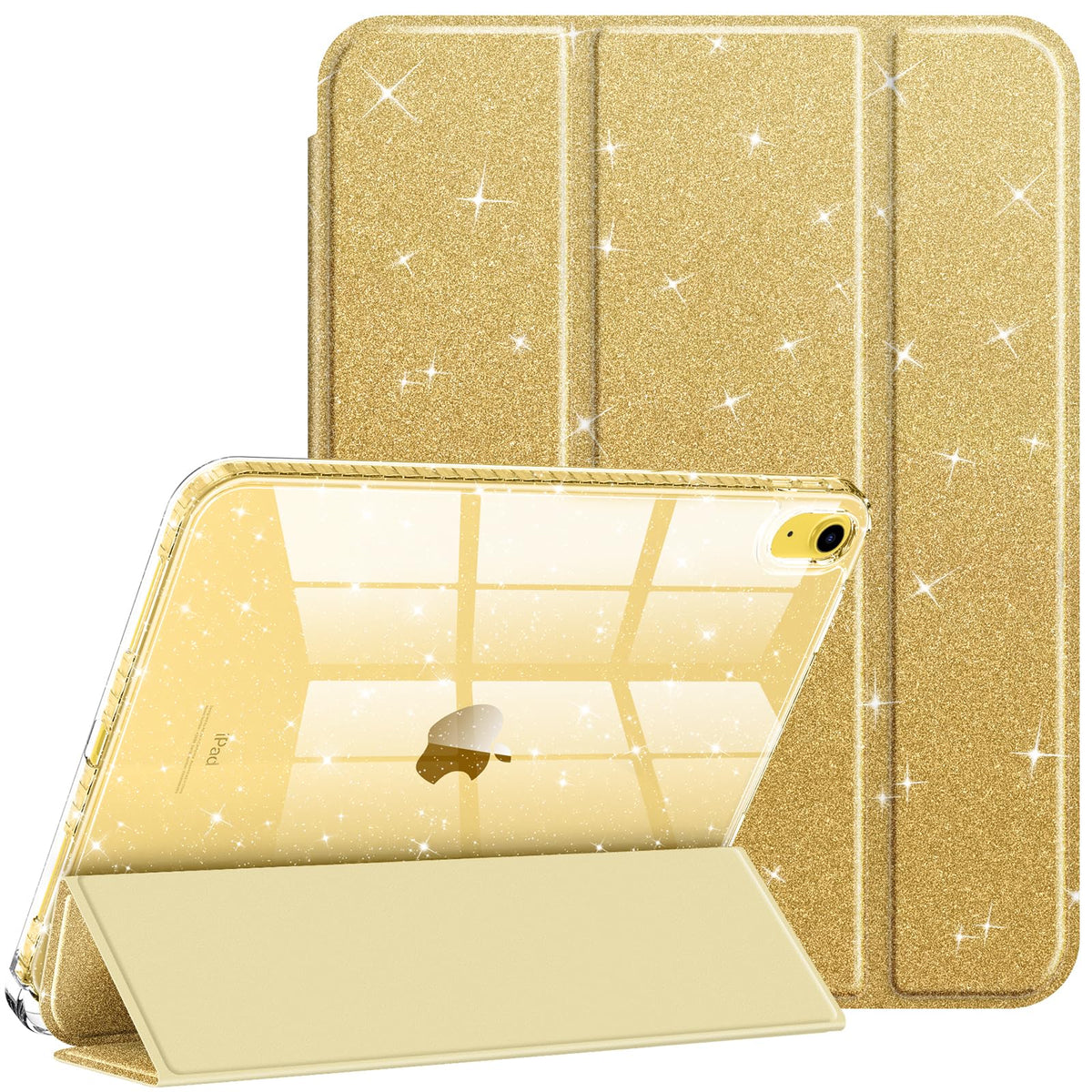 Glitter transparent protective case for iPad 11 and iPad 10 (11/10.9-inch)