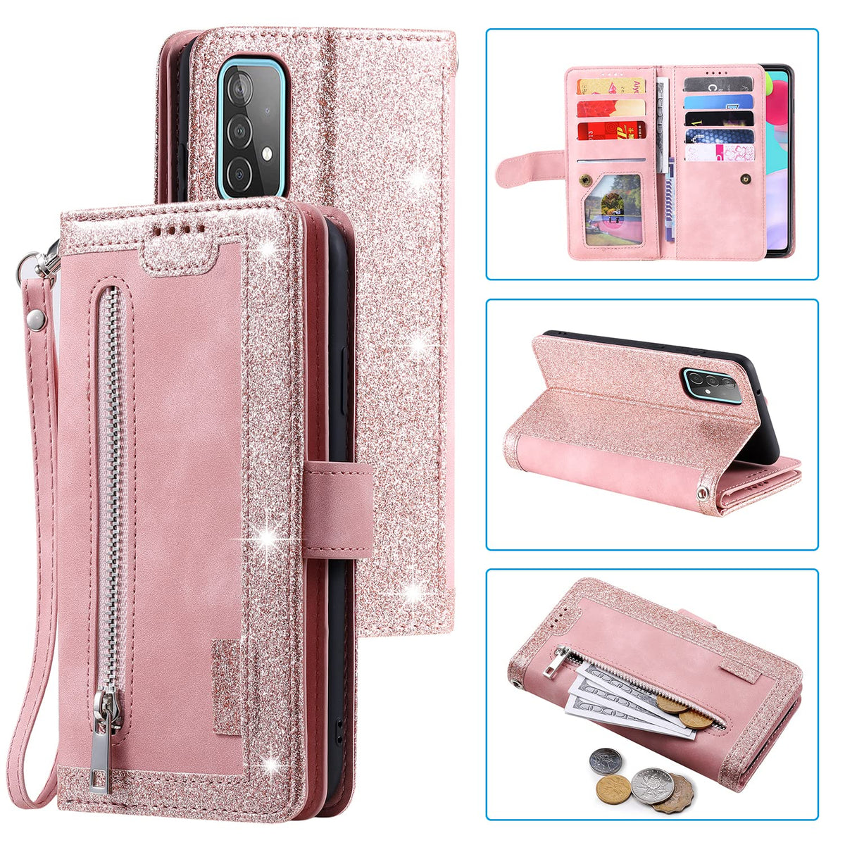 Leather phone case for Samsung Galaxy A35 5G