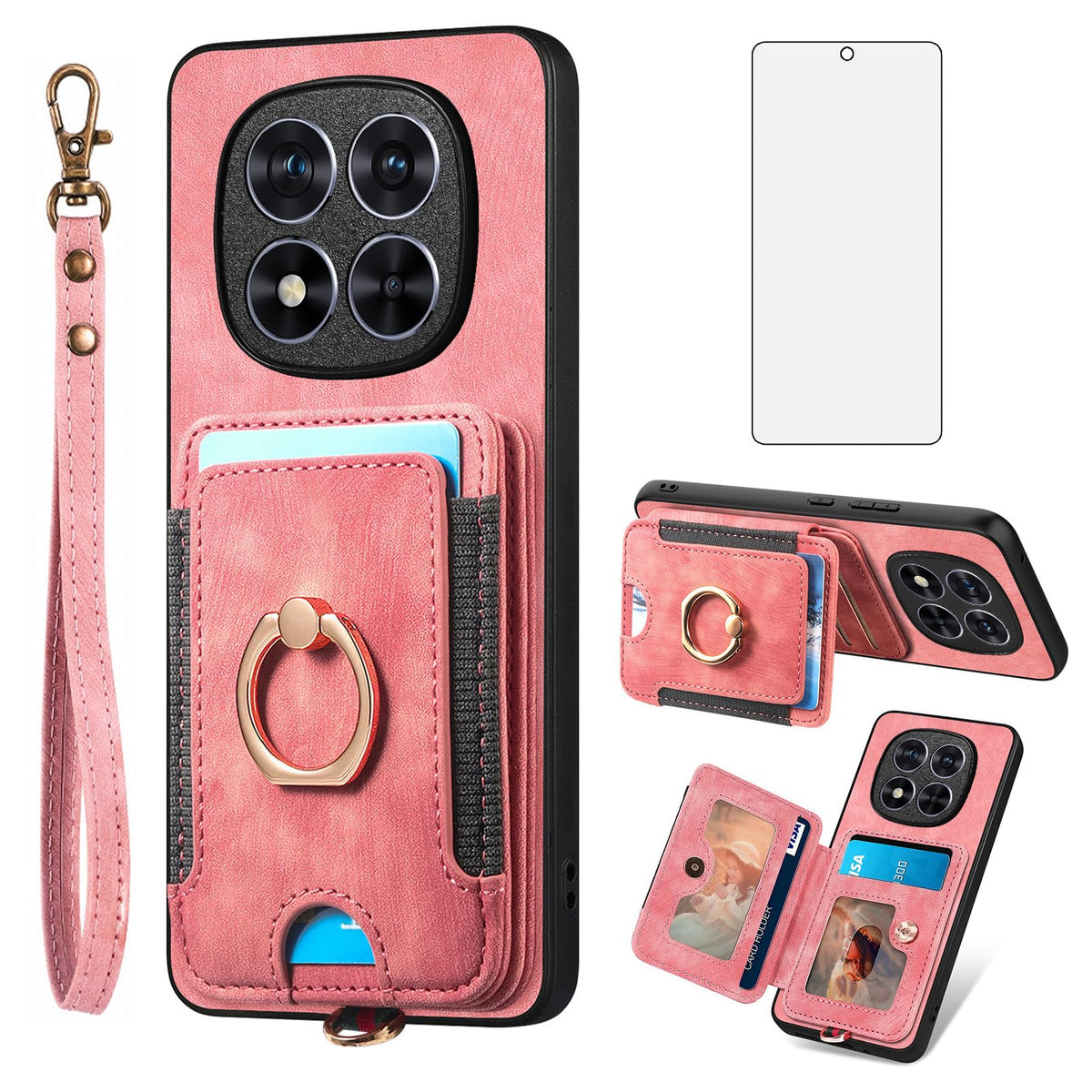 Leather phone case for Xiaomi Redmi Note 14 Pro 5G/Poco X7